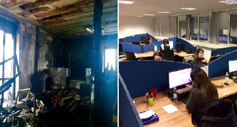 Abbanoa. Riapre il call center a un mese dall’incendio che devastò la sede di viale Diaz