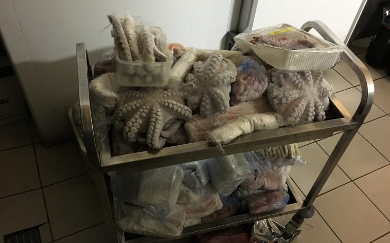Alimenti e prodotti ittici tenuti in condizioni igieniche pessime: la guardia costiera denuncia due ristoratori cagliaritani