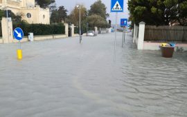 viale poetto allagato 2