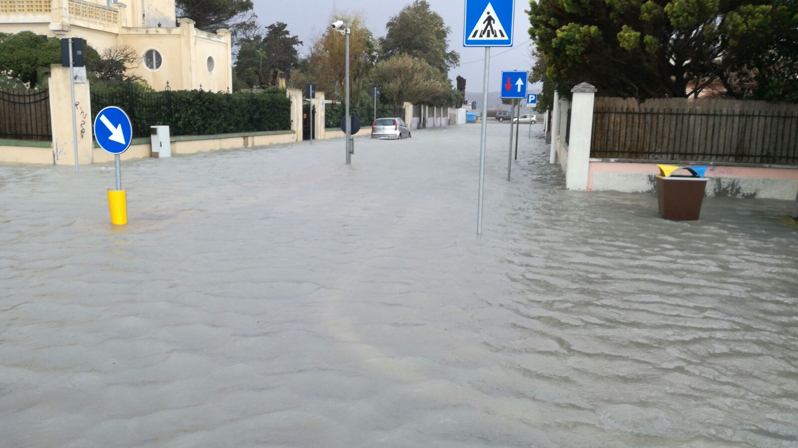 viale poetto allagato 2