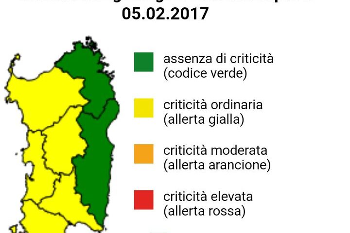 Protezione civile, allerta gialla a partire da domani su tutta la Sardegna occidentale. Forte maestrale e mareggiate sulle coste