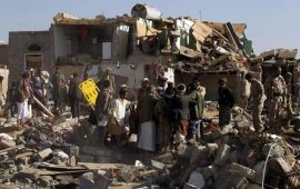 Bombardamenti nello Yemen (foto Globalist)