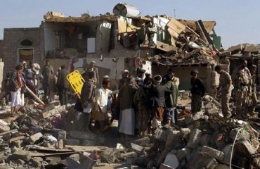 Bombardamenti nello Yemen (foto Globalist)