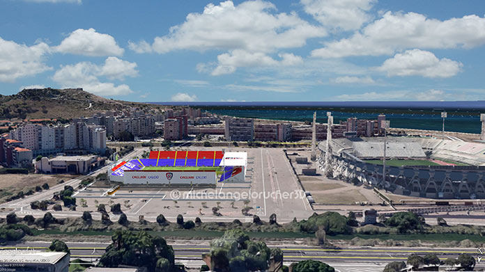 Via libera allo stadio provvisorio del Cagliari: tutto pronto entro settembre