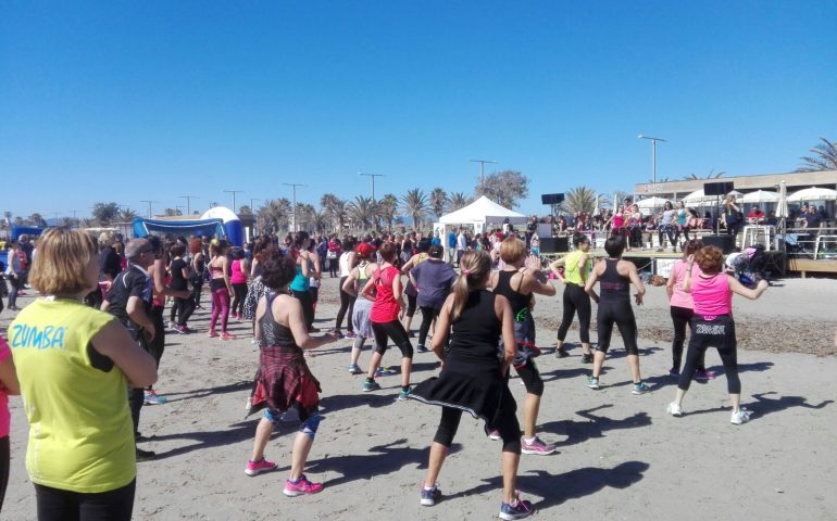 Bagno di folla al Poetto per Cagliari “Città europea dello sport” (FOTO)