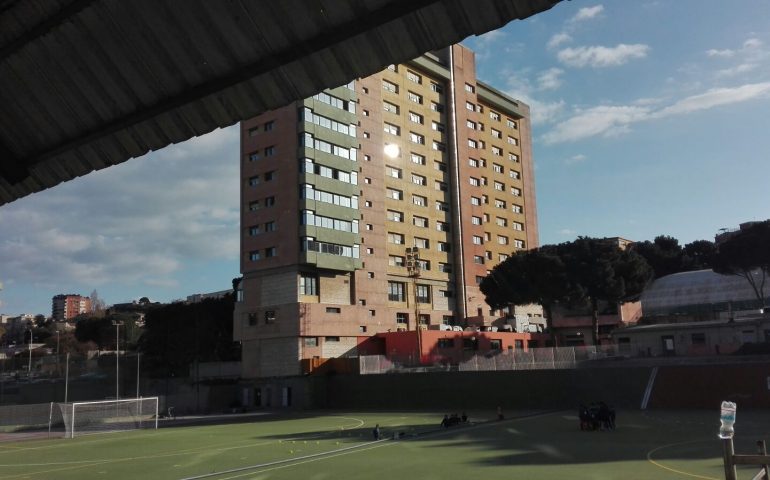 Uno dei campi da calcio del Cus Cagliari