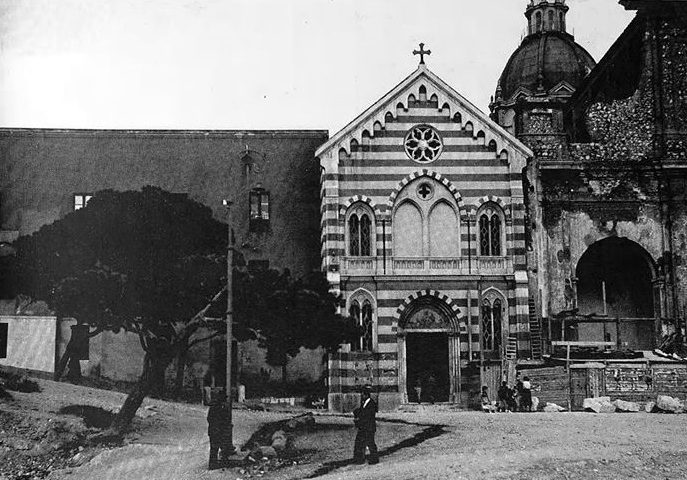 La Cagliari che non c’è più: una rarissima immagine del Santuario di Bonaria nei primi anni del Novecento