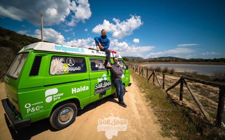 Giorno numero 2 del diario: in giro per l’Isola con il camper targato Vistanet, Raffaele Cabras e Federico Pisanu raggiungono la costa del Sud