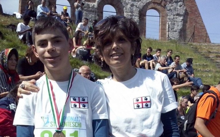 Il terralbese Riccardo Campus appena premiato a Gubbio