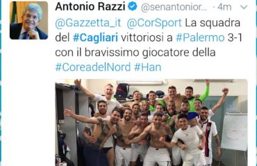 Il tweet di Antonio Razzi