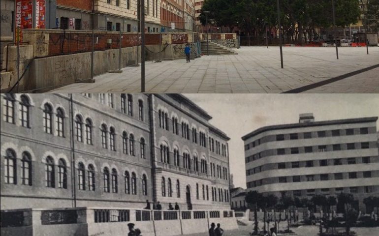 Piazza Garibaldi ieri e oggi: il confronto con una foto degli anni ’30