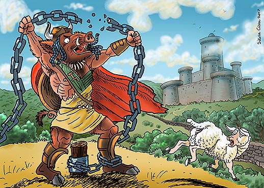 L'eroe Syrbon, tavola tratta dal sito Cinemecum