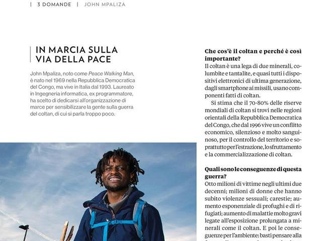 National Geographic: John Mpaliza, dal Congo all’Europa, passando attraverso la Sardegna, in nome della pace