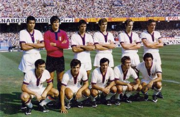 Il Cagliari campione d'Italia in una foto al Sant'Elia