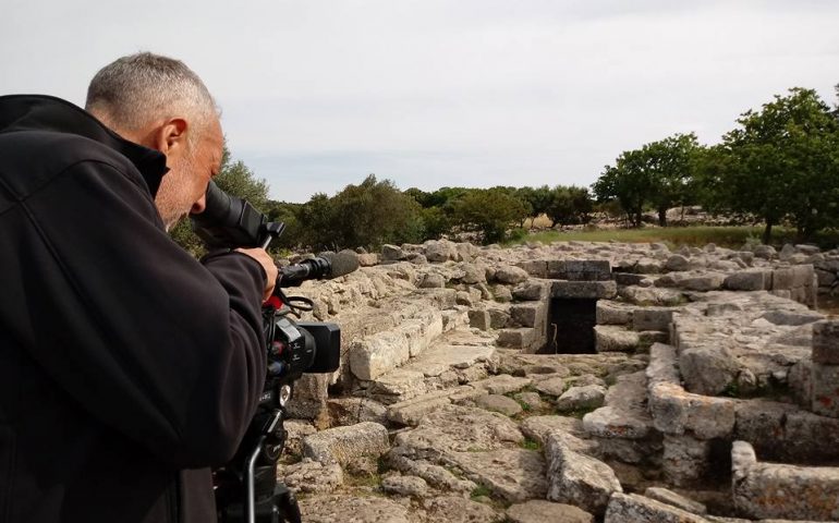 Le telecamere di Geo e Geo a Serri - Foto dal profilo Facebook di Samuele Gaviano