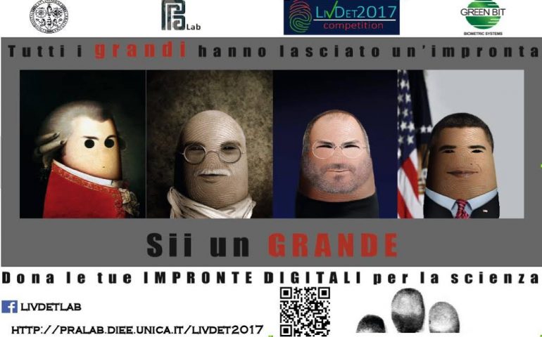 Cercasi “donatori” di impronte digitali: l’Università di Cagliari, nell’ambito di una ricerca, deve creare un database