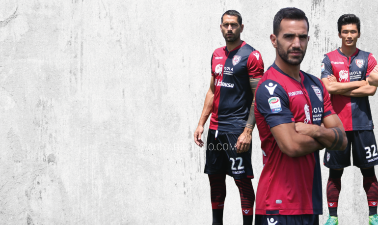 Oggi il Cagliari in campo con la nuova maglia pronta per la stagione 2017-2018