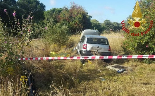 L'auto di Andrea Sau