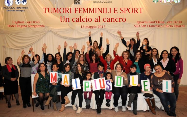 “Mai più sole”, sabato 13 maggio a Cagliari si parla di tumori e sport, per dare un calcio al cancro