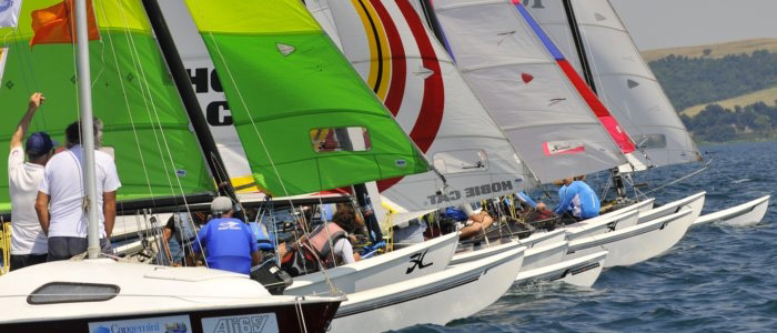 Hobie Cat 16: ai campionati italiani trionfano Antonello Ciabatti e Luisa Mereu del Windsurfing Club Cagliari