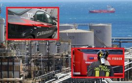 Saras auto travolta feriti carabinieri vigili del fuoco