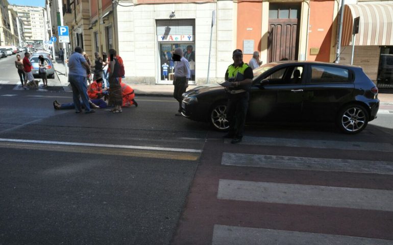 Incidente in via Paoli, anziano investito mentre attraversava sulle strisce pedonali