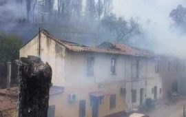 incendio iglesias fiamme sfollati case bruciate