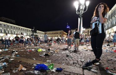 Piazza San Carlo (foto Ansa)