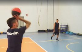 Diego Farias e Nicolò Barella basket