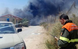 Incendio via dell'agricoltura 2