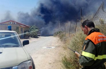 Incendio via dell'agricoltura 2