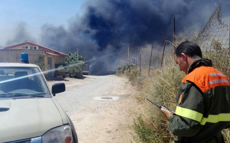 Incendio via dell'agricoltura 2