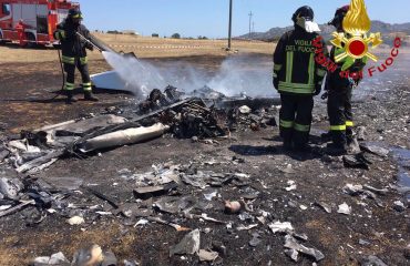 aereo ultraleggero schiantato gallura