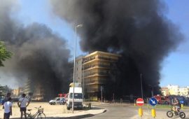 Incendio in palazzo Alghero