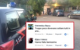 commenti Facebook insulti esultanza bomba dorgali migranti noi con salvini sardegna