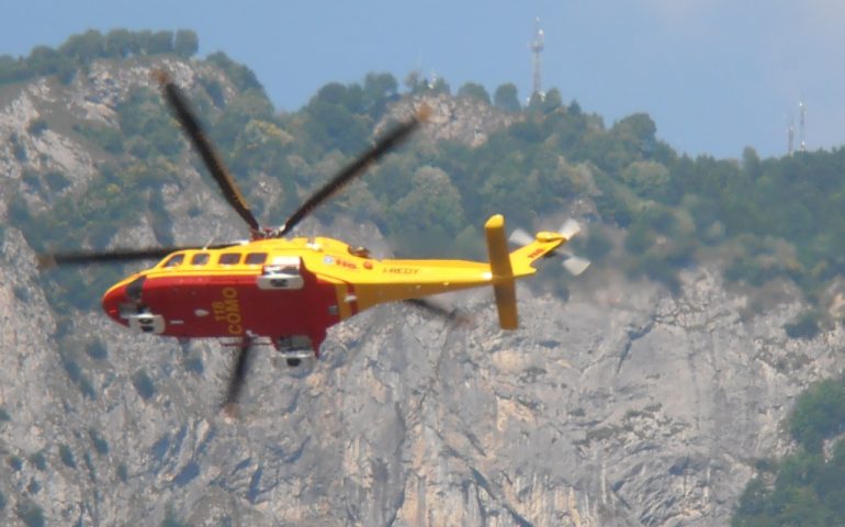 elicottero 118 soccorsi sardegna dorgali motociclista