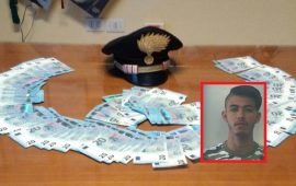 giovane algerino banconote false carabinieri