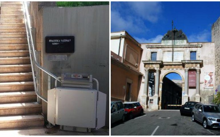 montascala alla cittadella dei musei cagliari