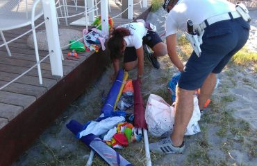 polizia municipale controlli spiaggia