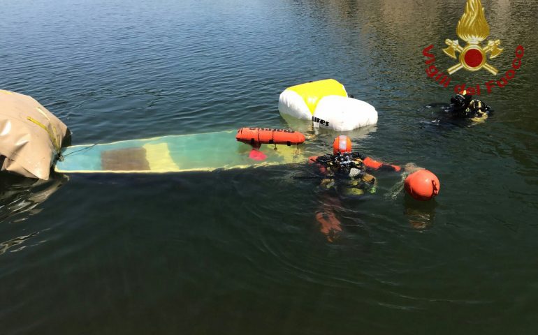 recupero barca lago mulargia