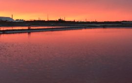 tramonto saline conti vecchi cagliari