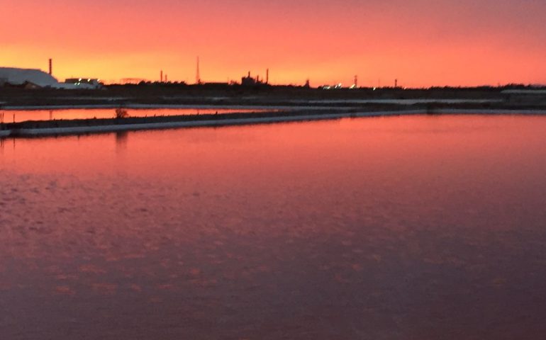 tramonto saline conti vecchi cagliari