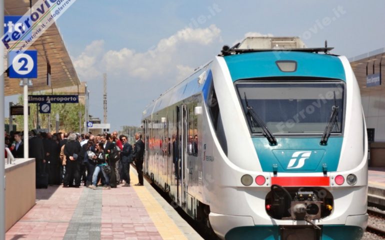 Dal 16 luglio molti più treni per collegare Cagliari all’aeroporto di Elmas