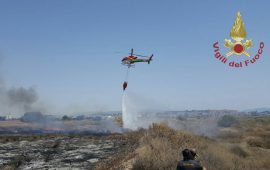 Incendio porto canale