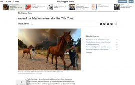 New york Times incendi siccità Sardegna