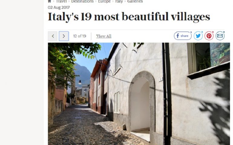 Oliena nell'articolo del Telegraph sui 19 borghi più belli d'Italia