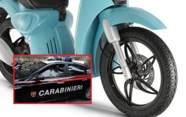 Scarabeo rubato via alziator carabinieri
