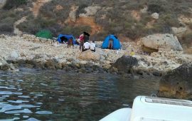 cala fighera tende multa polizia municipale