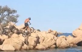 ciclista acrobazie capriccioli