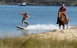 horse surfing matzaccara sardegna